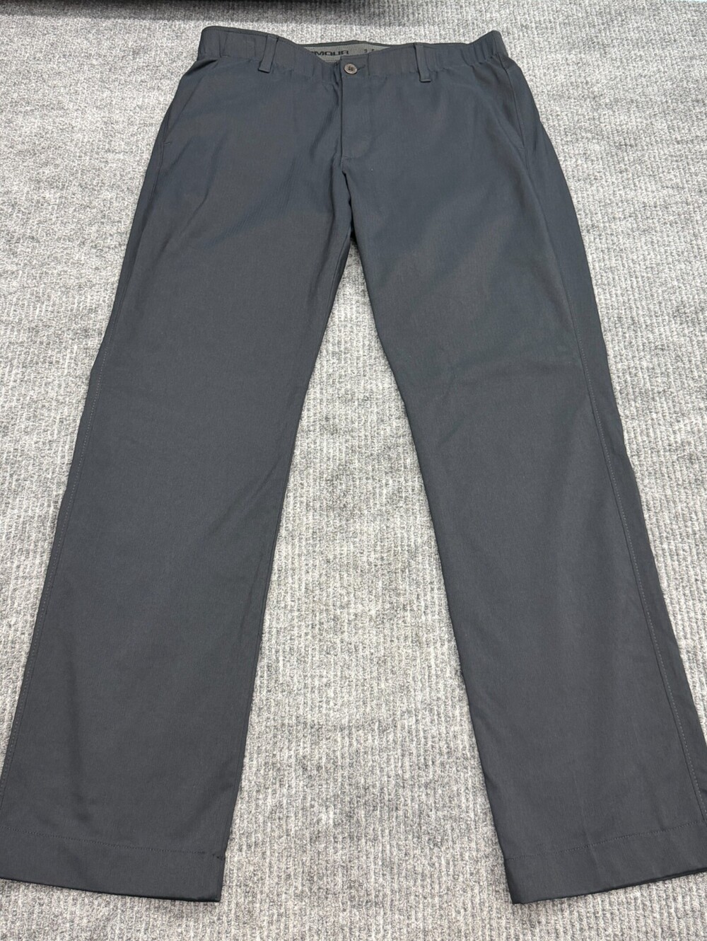 Under Armour Showdown Pants Mens 34x31 Navy Straight Leg Chino Performance Golf